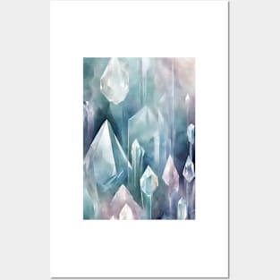 Abstract Crystal Clear Serenity Posters and Art